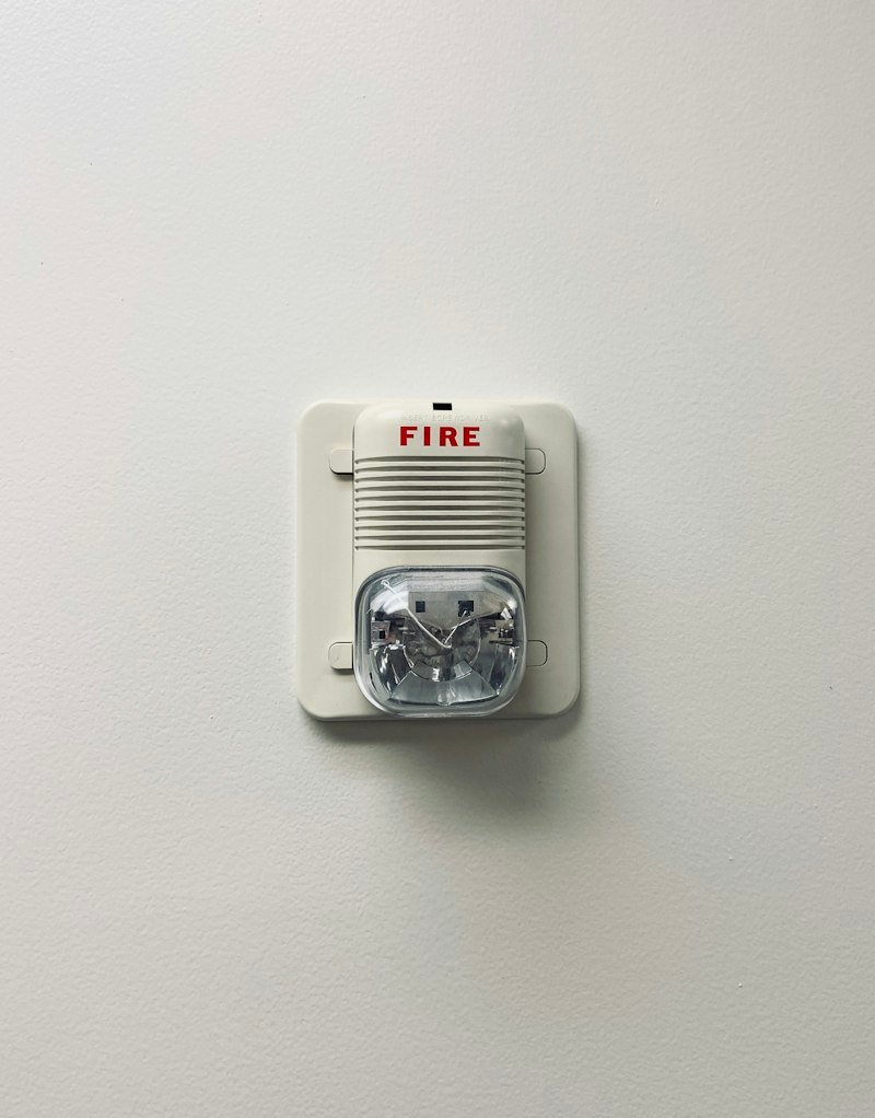 Wall mounted fire alarm strobe